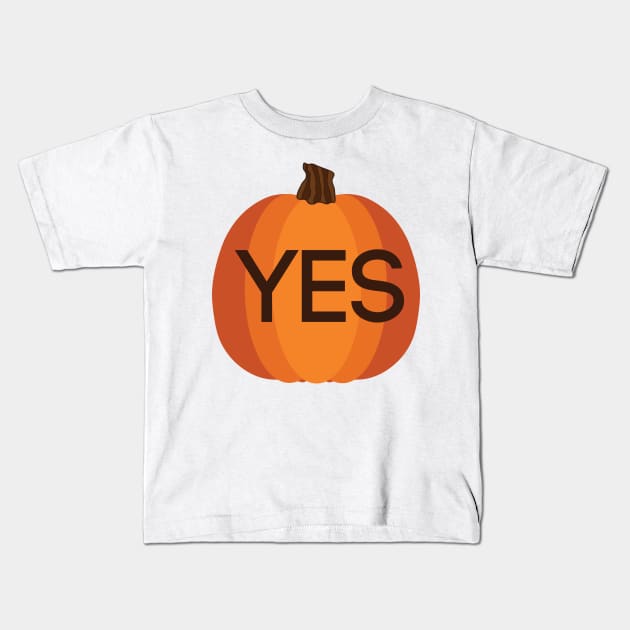 PRO SCOTTISH INDEPENDENCE YES HALLOWEEN PUMPKIN Kids T-Shirt by MacPean